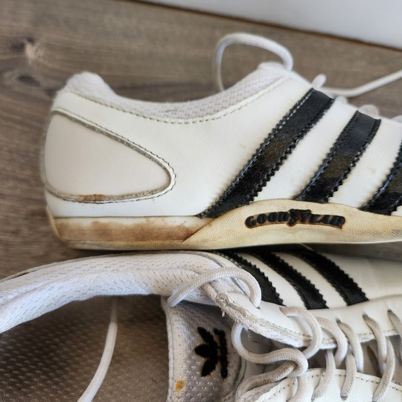 2007 Adidas Goodyear Womens Driving Racing Sneaker Shoes White Black Size 7 READ - Picture 12 of 13